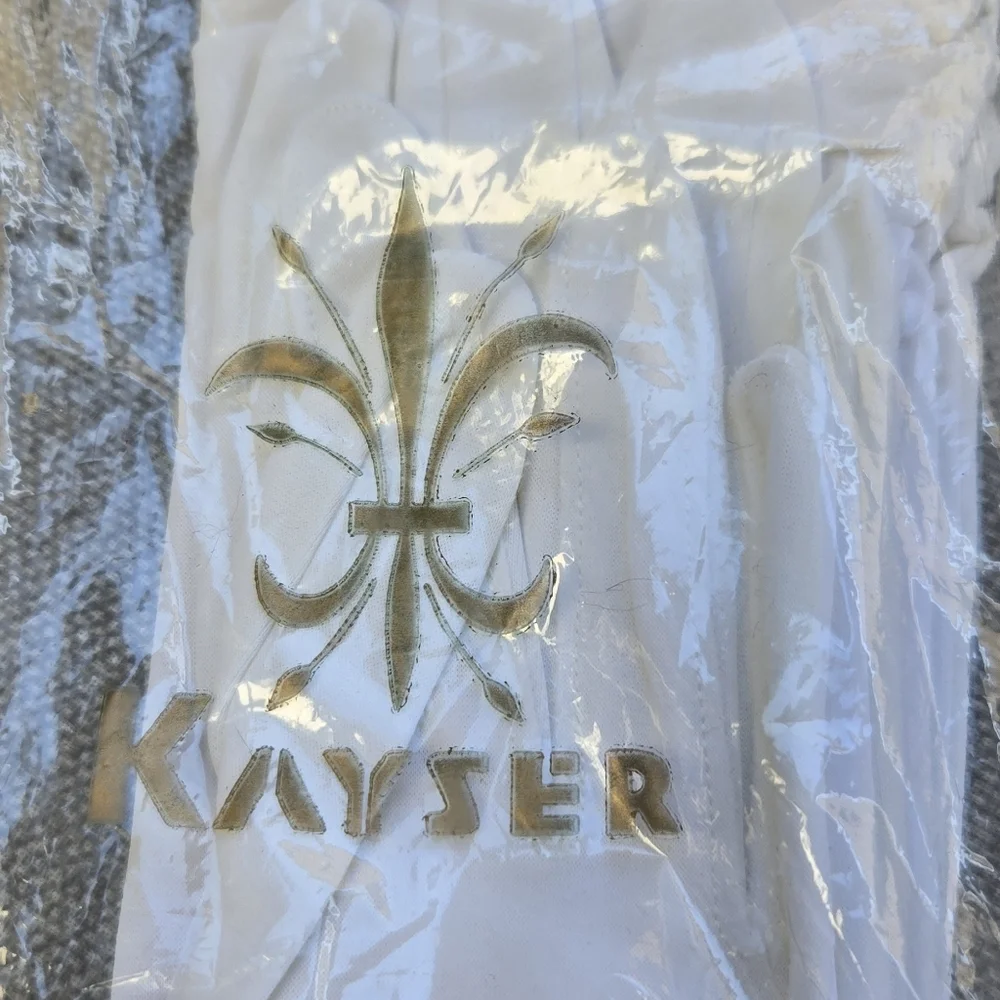 Kayser White Vintage Ling Gloves